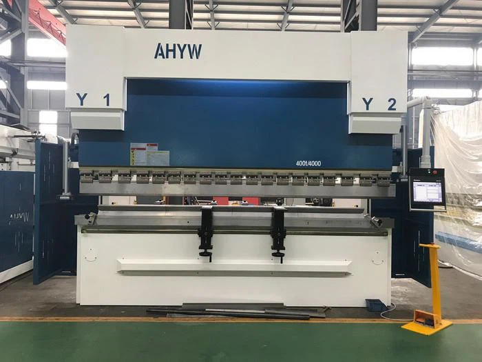AHYW Yawei  400T4M 5 axis CNC Synchro Press brake DELEM DA58T 13ft sheet metal bending machine china supplier